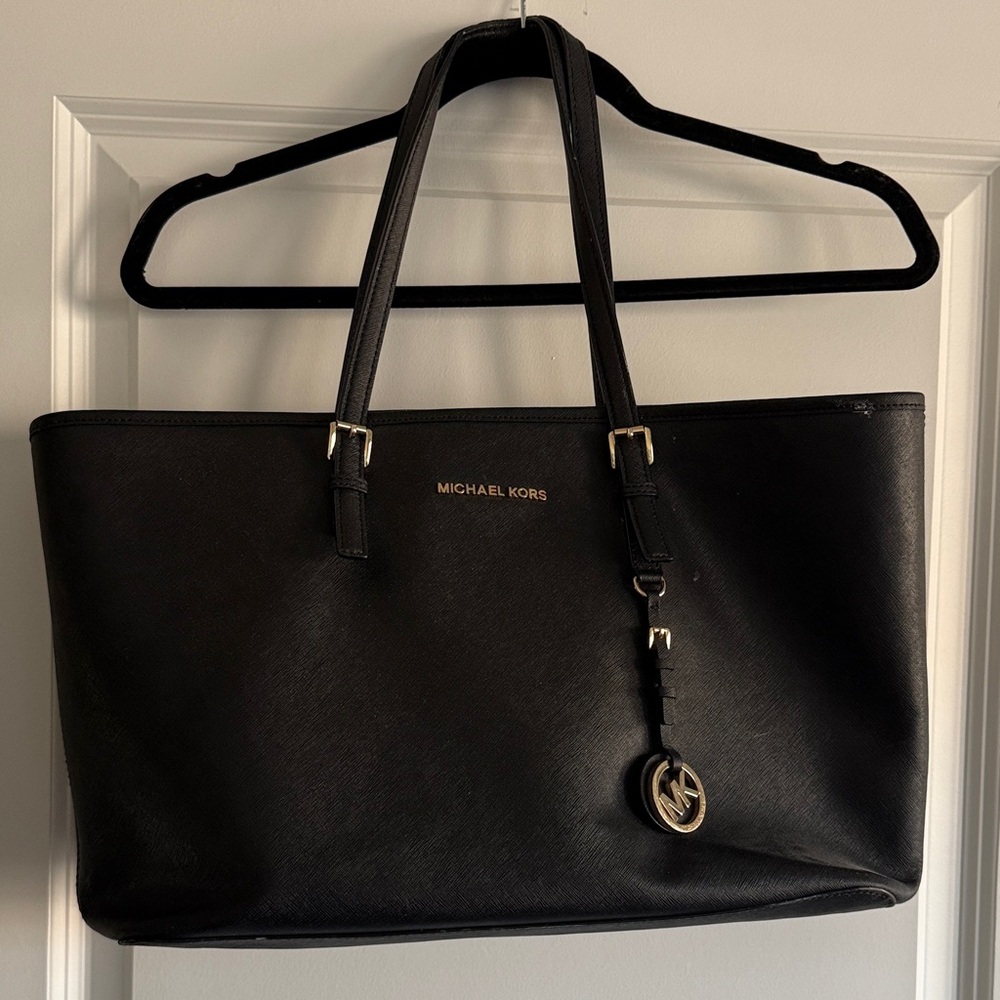 Michael Kors Black Leather Tote